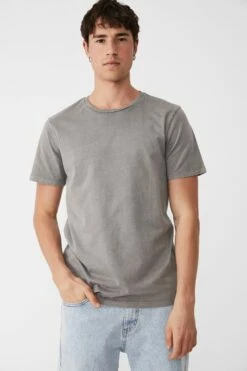 Organic Crew T-Shirt STONE CLAY -Mens Clothing Store 3611220 05 2