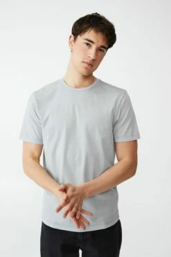 Organic Crew T-Shirt STONE CLAY -Mens Clothing Store 3611220 08 2