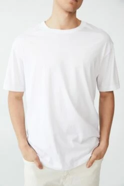 Organic Loose Fit T-Shirt WHITE 21 Organic Loose Fit T-Shirt WHITE -Mens Clothing Store 3611221 02 1