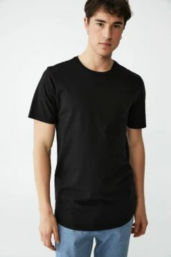 Organic Longline T-Shirt BONE -Mens Clothing Store 3611222 01 2