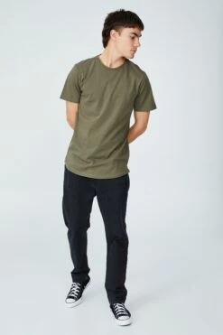 Organic Longline T-Shirt BONE -Mens Clothing Store 3611222 05 2 1