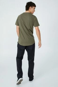 Organic Longline T-Shirt BONE -Mens Clothing Store 3611222 05 3