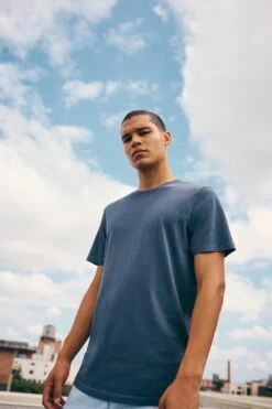 Organic Longline T-Shirt BONE -Mens Clothing Store 3611222 06 2