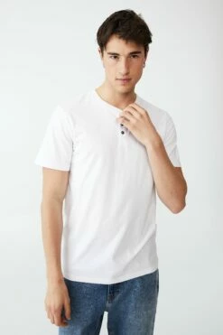 Organic Henley T-Shirt ICED LILAC -Mens Clothing Store 3611224 02 2 1