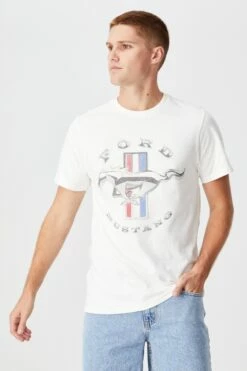 Ford T-Shirt LCN FOR CURRY BROWN/FORD - LOGO -Mens Clothing Store 3611228 03 2 1