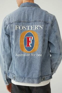 Fosters Denim Jacket LCN CUB BECKLEY BLUE