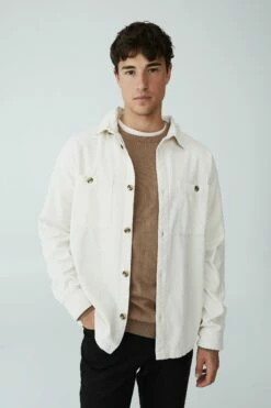 Heavy Overshirt TAUPE CORD -Mens Clothing Store 3611245 08 2 1