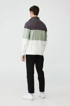 Quarter Zip Fleece GRAVEL STONE/ACADEMIE SPORTIVE -Mens Clothing Store 3611251 20 3