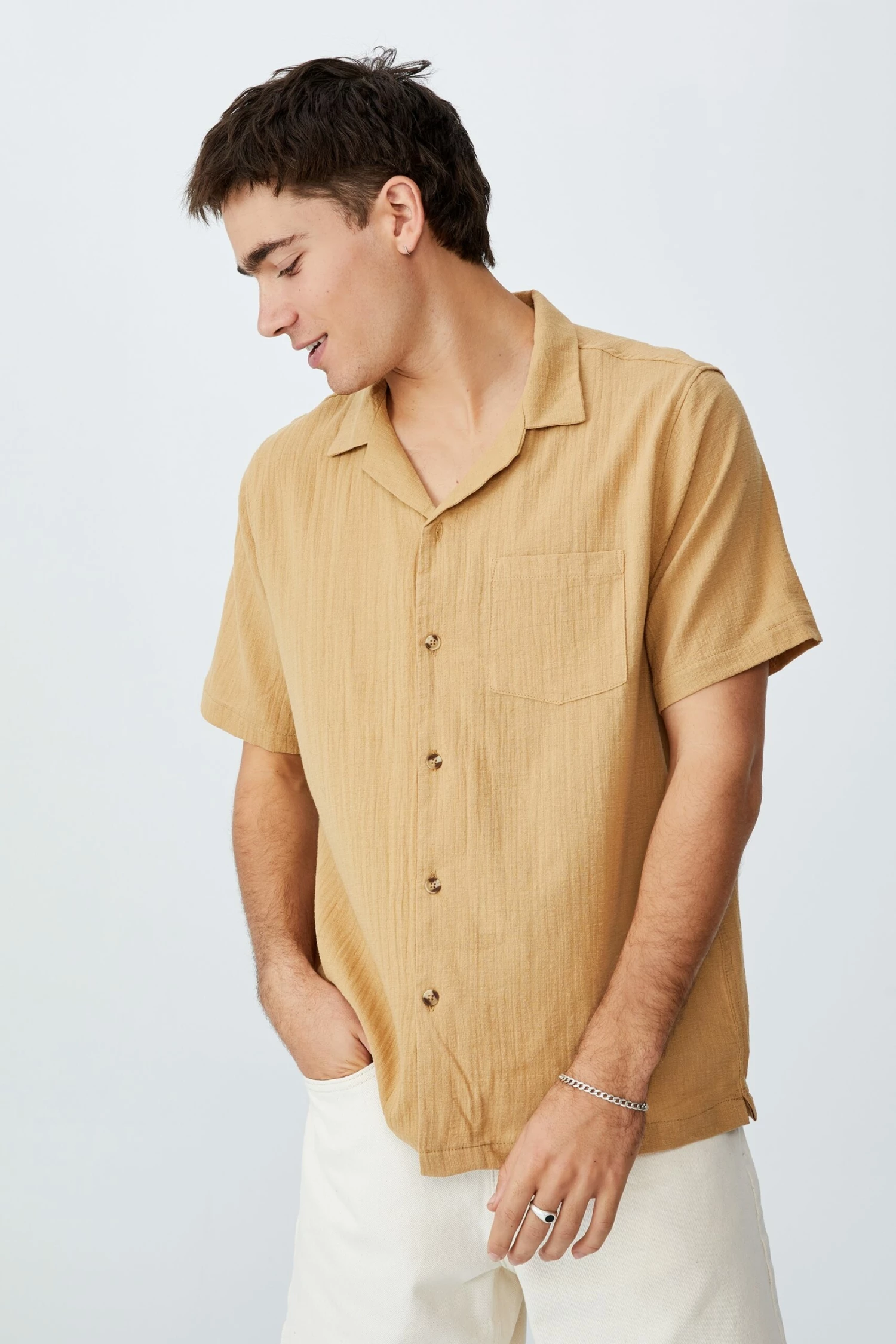 Riviera Short Sleeve Shirt WHITE 5 Riviera Short Sleeve Shirt WHITE - Image 5