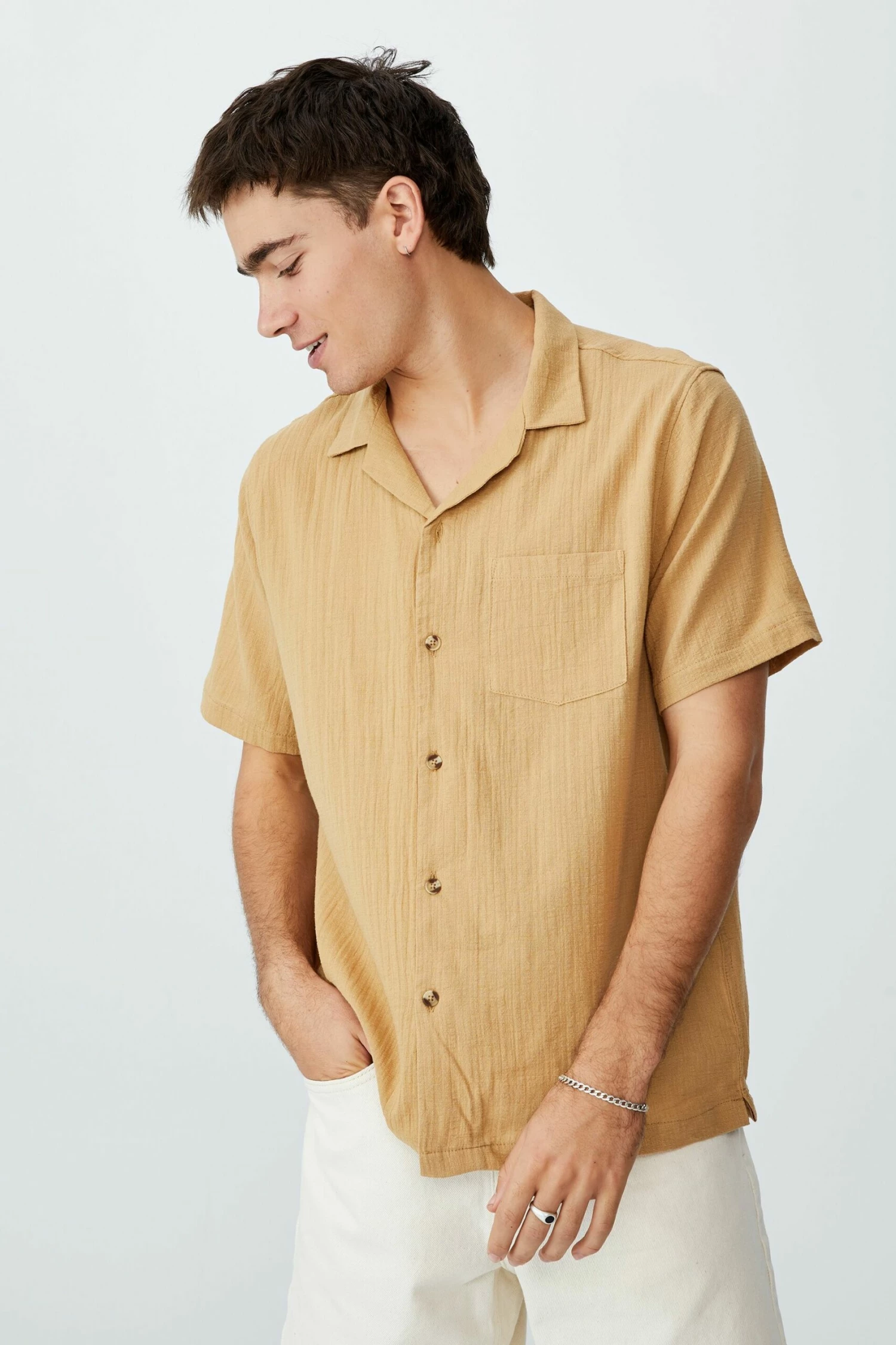 Riviera Short Sleeve Shirt WHITE 3 Riviera Short Sleeve Shirt WHITE - Image 3