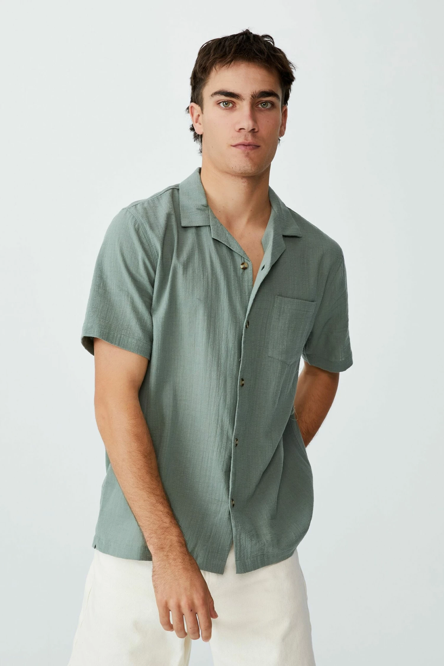 Riviera Short Sleeve Shirt WHITE 2 Riviera Short Sleeve Shirt WHITE - Image 2