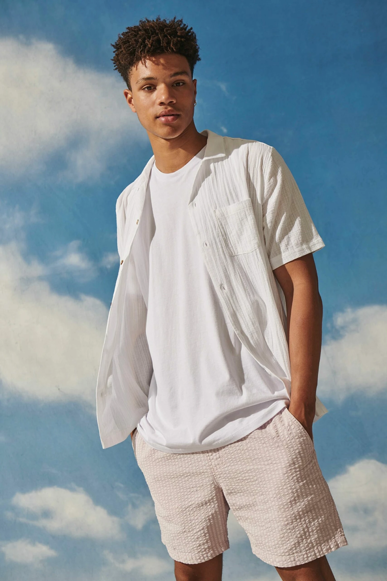 Riviera Short Sleeve Shirt WHITE 1 Riviera Short Sleeve Shirt WHITE