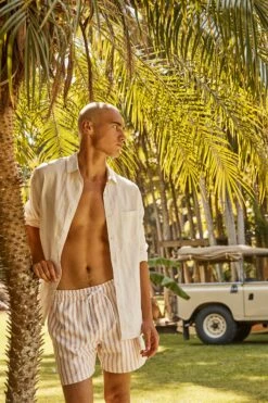 Ashby Long Sleeve Shirt OATMEAL -Mens Clothing Store 3611257 04 2 1