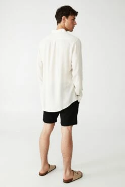 Ashby Long Sleeve Shirt OATMEAL -Mens Clothing Store 3611257 04 4