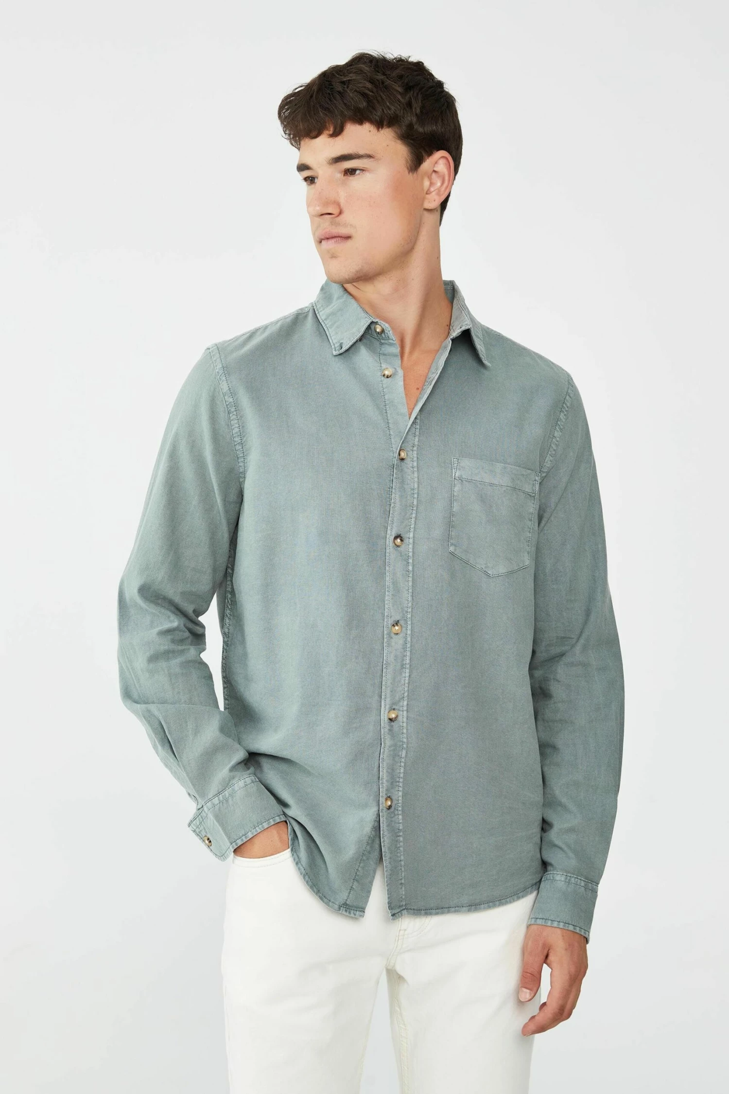 Mayfair Long Sleeve Shirt VINTAGE PINK 3 Mayfair Long Sleeve Shirt VINTAGE PINK - Image 3