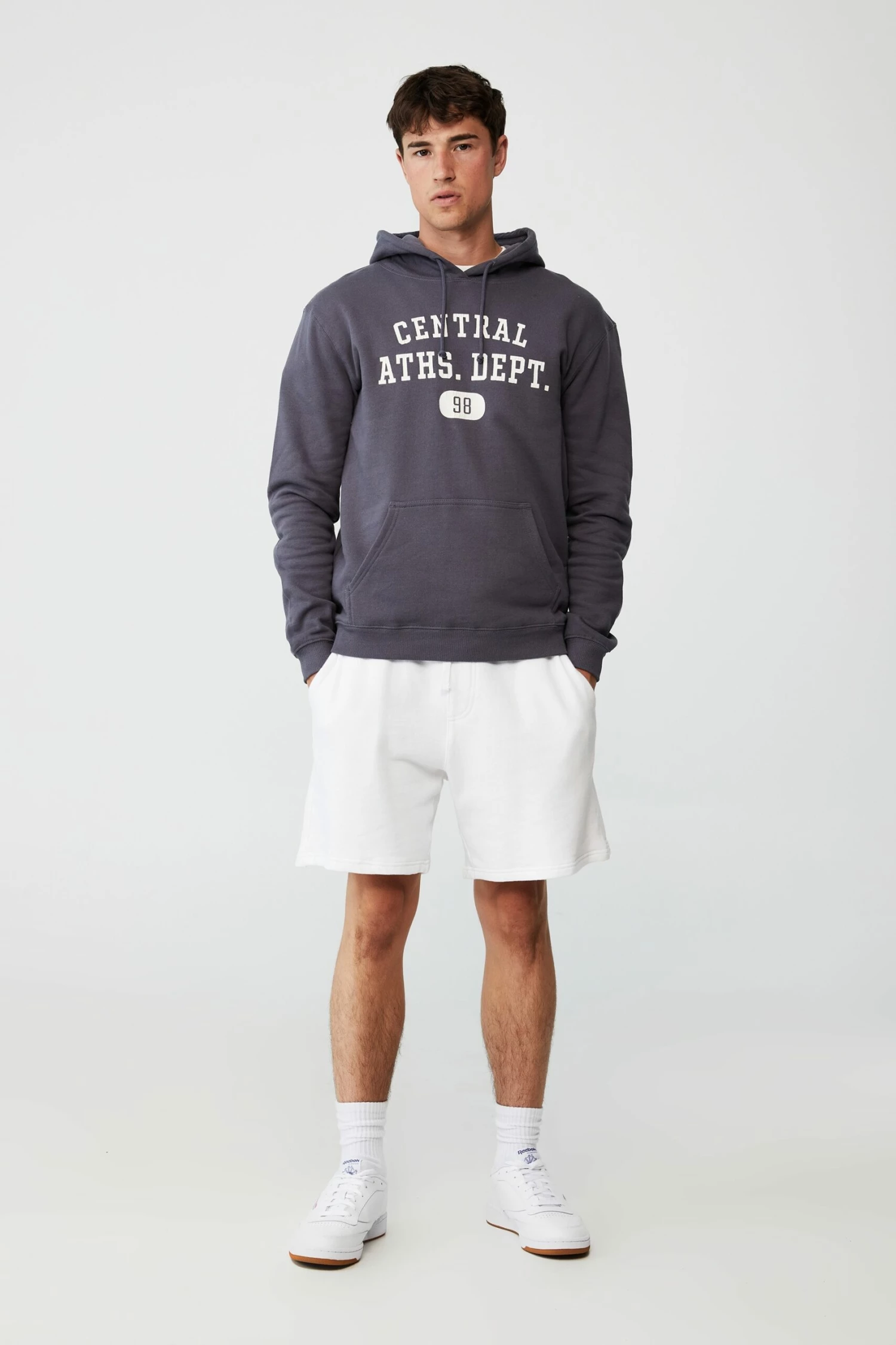 Graphic Fleece Pullover WHITE MARLE/ ATHLETIC DEPT 7 Graphic Fleece Pullover WHITE MARLE/ ATHLETIC DEPT - Image 7