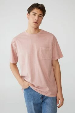 Loose Fit T-Shirt BURNT ROSE -Mens Clothing Store 3611288 12 2