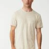Curved Hem T-Shirt OATMEAL MARLE