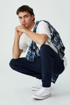 Trippy Slim Trackie TRUE NAVY -Mens Clothing Store 3611297 04 2