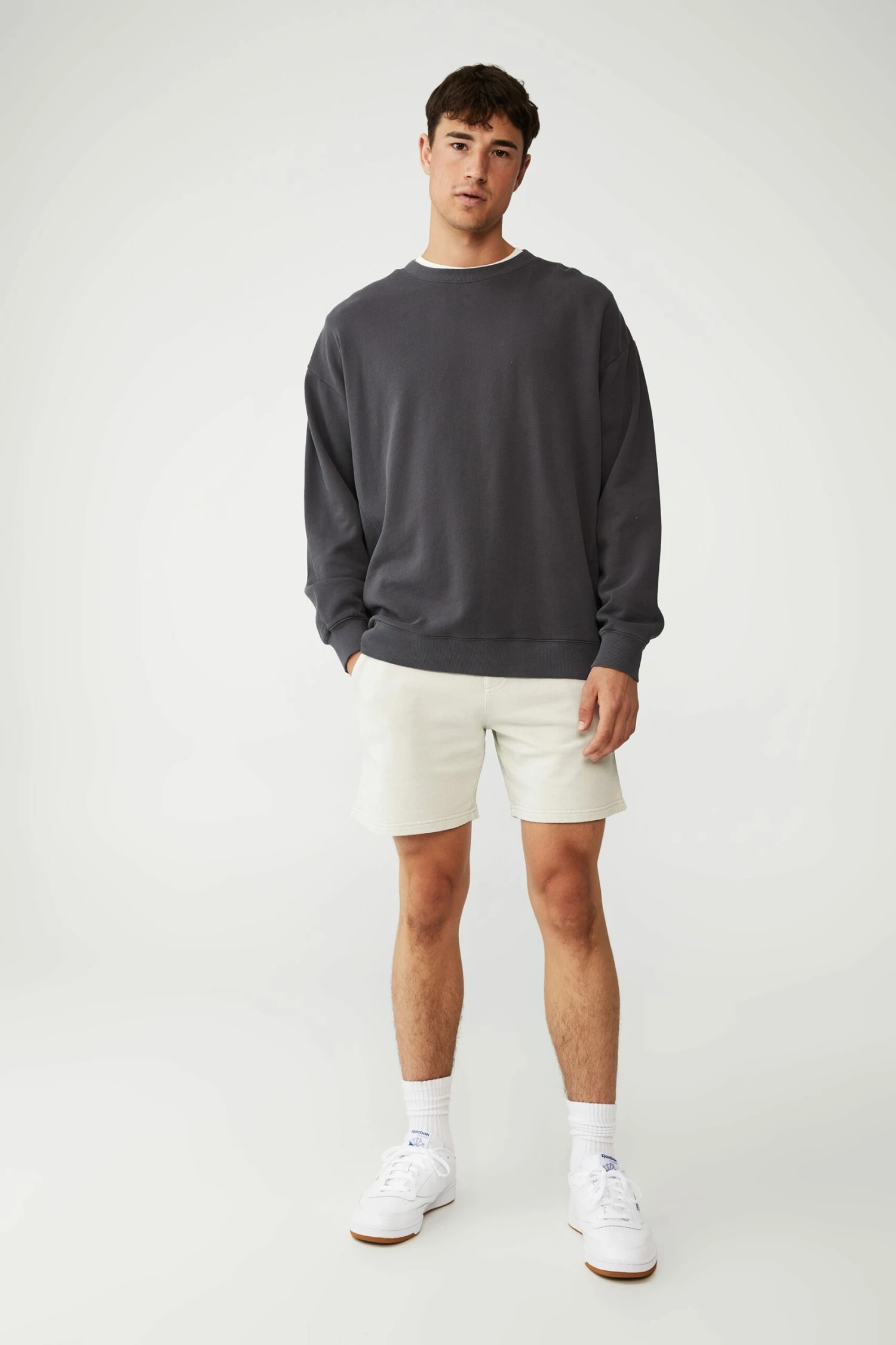 Pigment Fleece Short PIGMENT TRUE NAVY 16 Pigment Fleece Short PIGMENT TRUE NAVY - Image 16