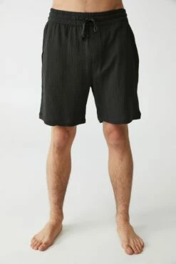 Mens Sleep Short WHITE/GRAVEL STONE STRIPE 11 Mens Sleep Short WHITE/GRAVEL STONE STRIPE -Mens Clothing Store 3611316 31 2