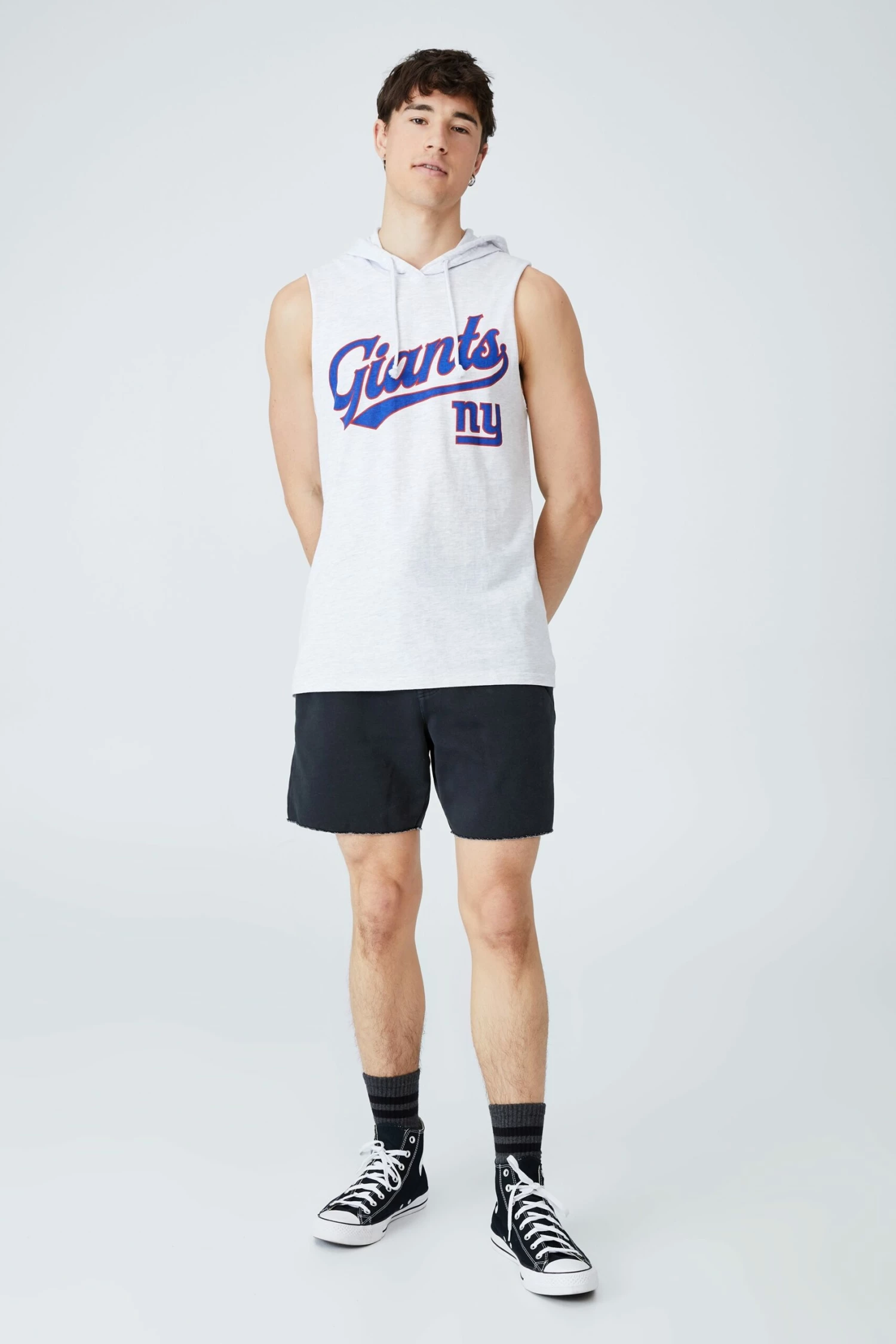 Active Collab Hooded Muscle LCN NFL BLACK/RAIDERS 4 Active Collab Hooded Muscle LCN NFL BLACK/RAIDERS - Image 4