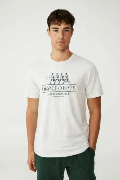 Tbar Classic T-Shirt WHITE MARLE/WEEKEND REPEAT