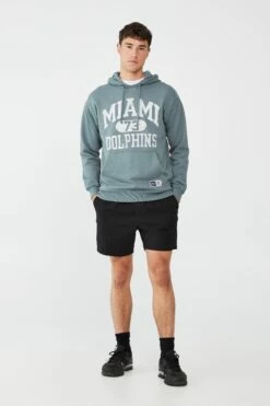 Active Collab Oversized Pullover LCN NFL SMOKEY TEAL/MIAMI DOLPHINS 7 Active Collab Oversized Pullover LCN NFL SMOKEY TEAL/MIAMI DOLPHINS -Mens Clothing Store 3611372 07 1