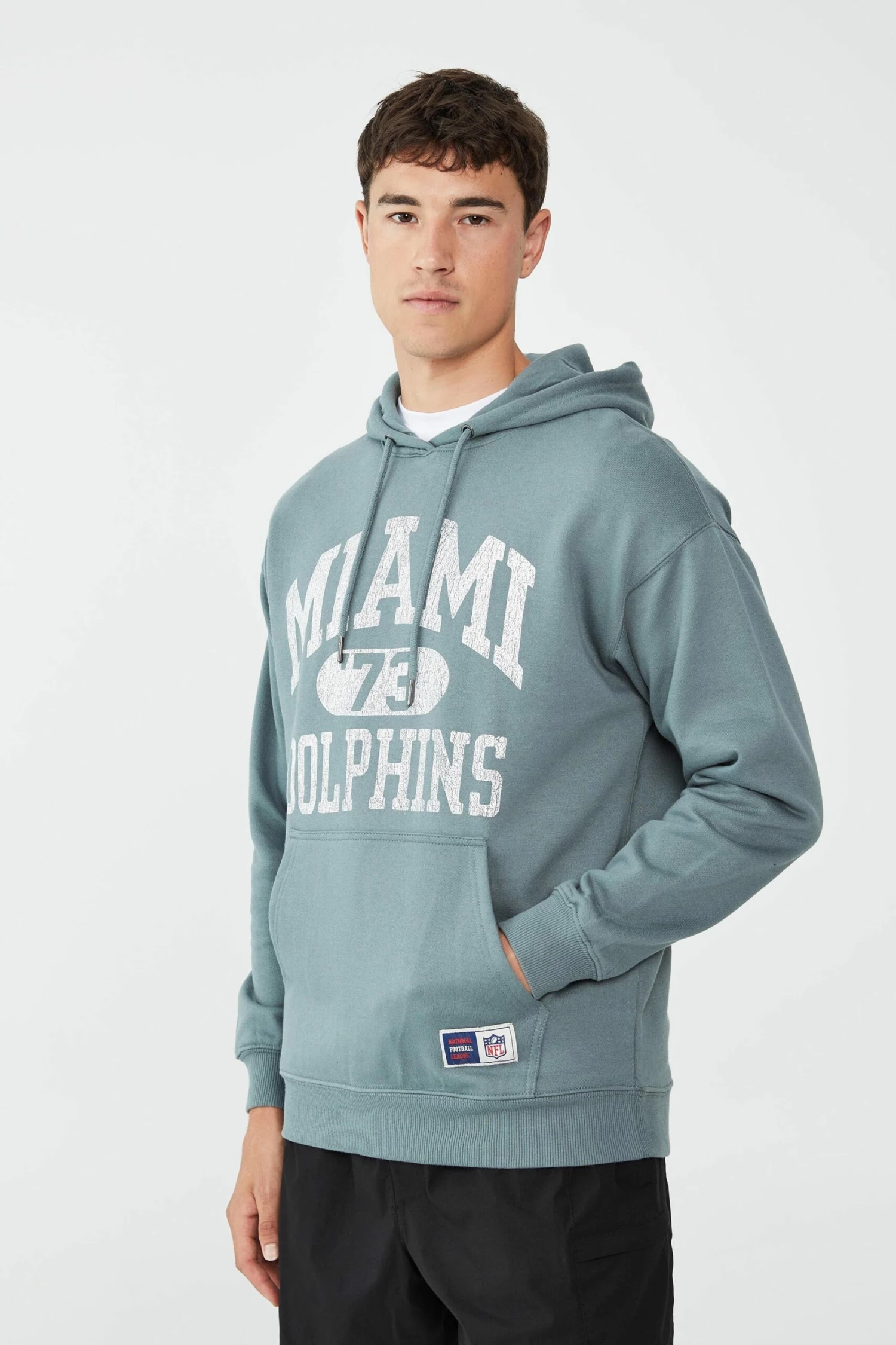 Active Collab Oversized Pullover LCN NFL SMOKEY TEAL/MIAMI DOLPHINS 2 Active Collab Oversized Pullover LCN NFL SMOKEY TEAL/MIAMI DOLPHINS - Image 2