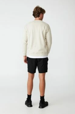 Active Collab Oversized Crew Fleece LCN NFL BLACK/RAIDERS LOGO -Mens Clothing Store 3611373 07 3