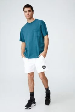 Active Collab Fleece Short LCN NFL FADED SLATE/PITTSBURG STEELERS -Mens Clothing Store 3611375 08 1