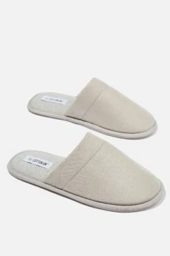 Mens Slipper BLACK SUEDE