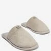Personalised Mens Slipper GRAVEL SUEDE
