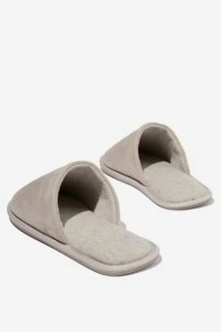 Personalised Mens Slipper GRAVEL SUEDE -Mens Clothing Store 3611400 03 3