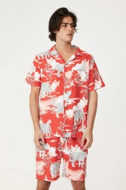 Mens Sleep Set NAVY SOUVENIR TIGER -Mens Clothing Store 3611401 07 1