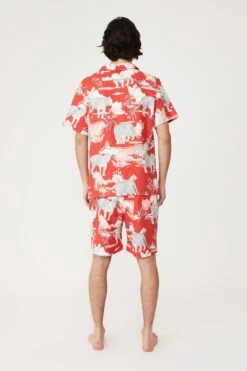 Mens Sleep Set NAVY SOUVENIR TIGER -Mens Clothing Store 3611401 07 3