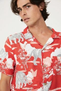 Mens Sleep Set NAVY SOUVENIR TIGER -Mens Clothing Store 3611401 07 4