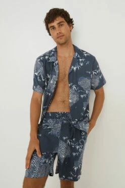 Mens Sleep Set NAVY SOUVENIR TIGER