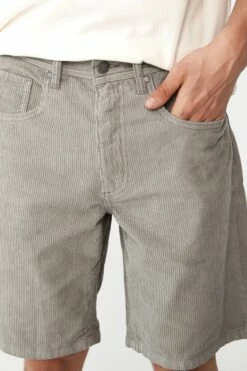 Loose Fit Short MAUVE CORD -Mens Clothing Store 3611411 02 4