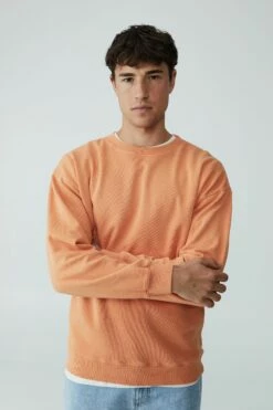 Oversized Crew Fleece OVERCAST GREY -Mens Clothing Store 3611412 15 2