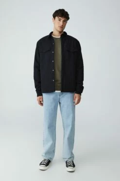 Oversized Crew Fleece OVERCAST GREY -Mens Clothing Store 3611412 17 1