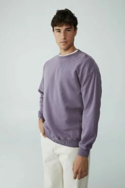 Oversized Crew Fleece OVERCAST GREY