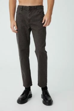 Cropped Beckley Straight Jean WASHED BLACK -Mens Clothing Store 3611425 02 1