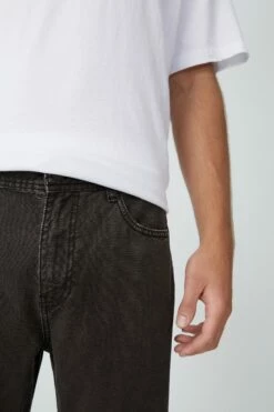 Cropped Beckley Straight Jean WASHED BLACK -Mens Clothing Store 3611425 02 5