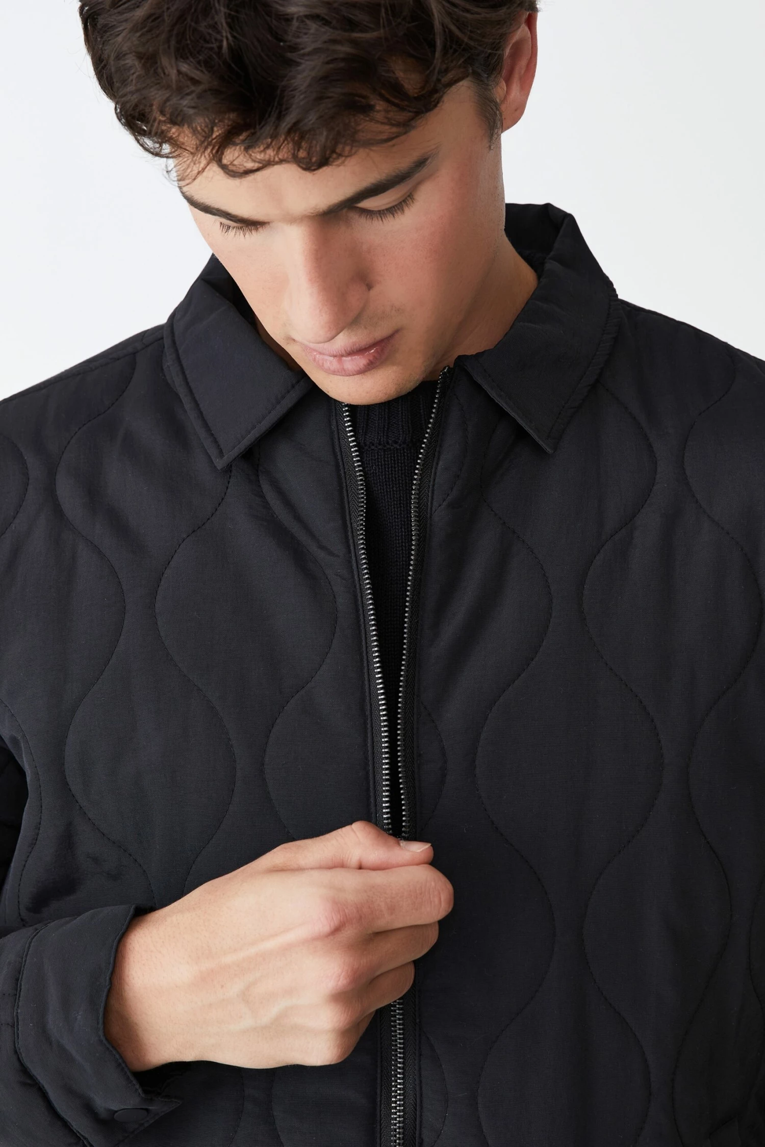 Recycled Harrington Jacket KHAKI 6 Recycled Harrington Jacket KHAKI - Image 6