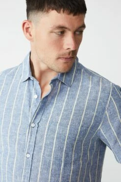 Vacay Short Sleeve Shirt OATMEAL TEXTURE -Mens Clothing Store 3611467 09 4