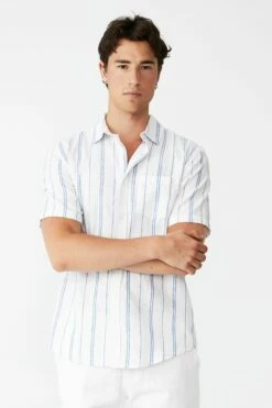 Vacay Short Sleeve Shirt OATMEAL TEXTURE