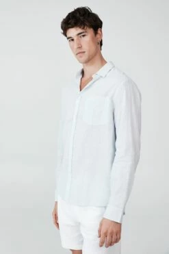 Ashby Long Sleeve Shirt WHITE 25 Ashby Long Sleeve Shirt WHITE -Mens Clothing Store 3611470 01 2