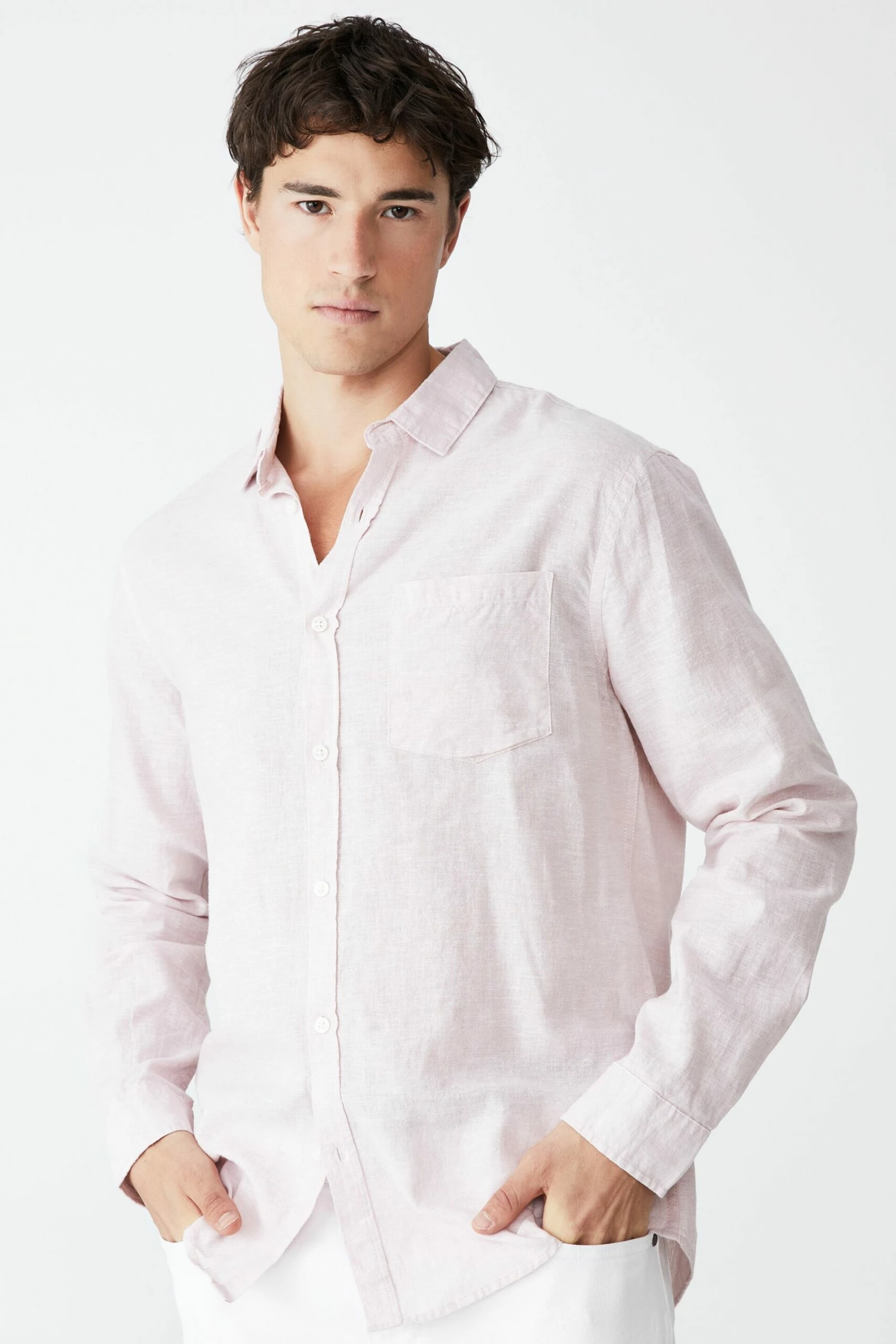 Ashby Long Sleeve Shirt WHITE 10 Ashby Long Sleeve Shirt WHITE - Image 10