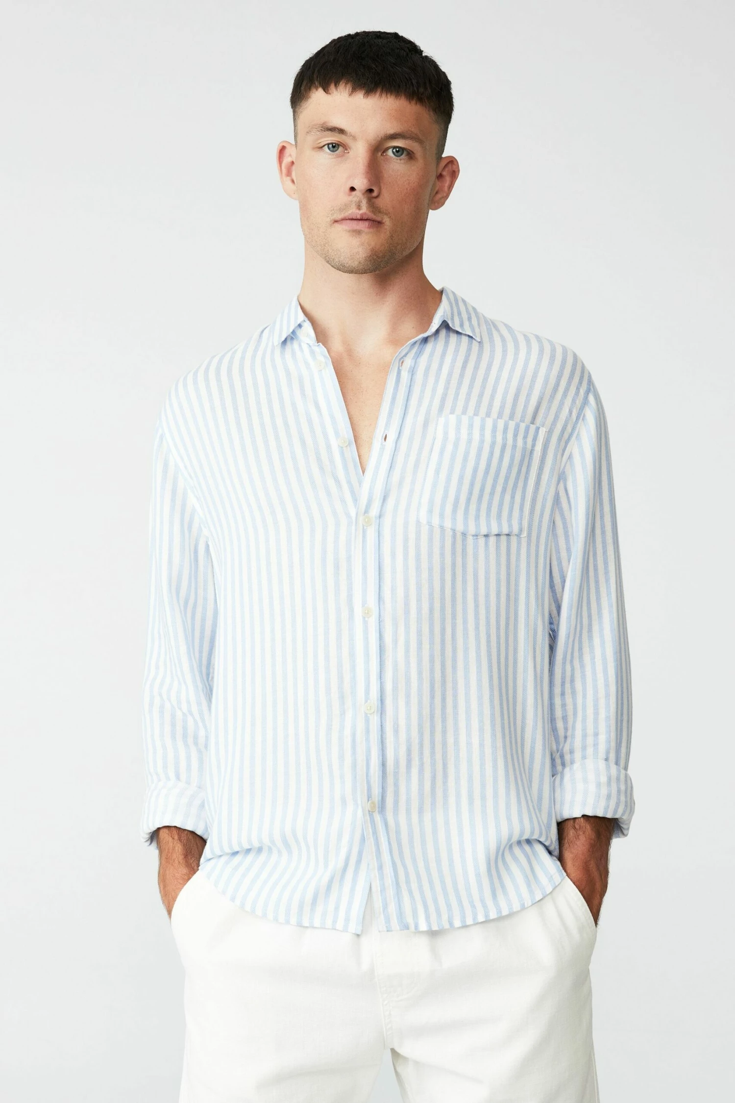 Ashby Long Sleeve Shirt WHITE 8 Ashby Long Sleeve Shirt WHITE - Image 8